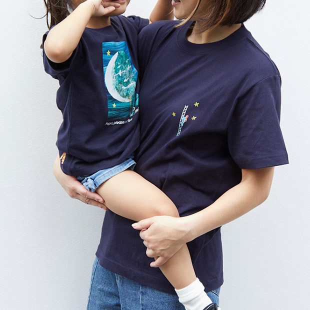 絵本Tシャツ「パパお月さまとって！」