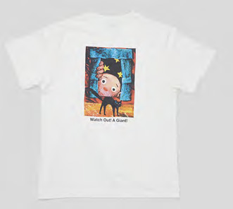 絵本Tシャツ 『巨人にきをつけろ！』