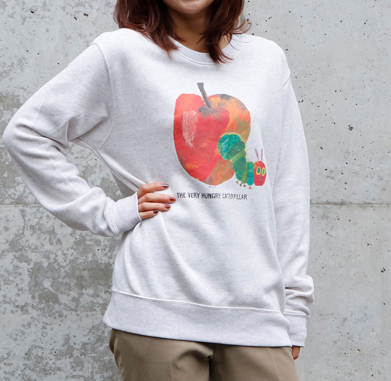エリック・カール アップルTシャツ＆ライトトレーナー スケッチあおむしTシャツ